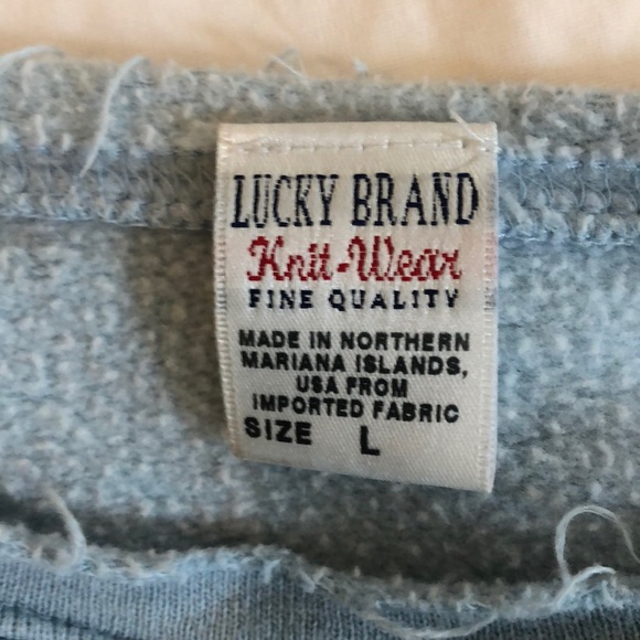 Vintage Lucky Brand women’s blue sweatshirt Large - Picture 3 of 3